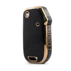 غطاء نانو عالي الجودة لمفتاح ريموت كيا 4 أزرار باللون الأسود KIA-T11J4