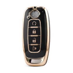 Nano High Quality Cover For Nissan Remote Key 4 Button Black Color NS-C11J4A