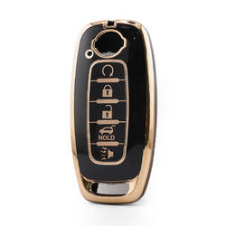 Nano High Quality Cover For Nissan Remote Key 5 Button Black Color NS-C11J5