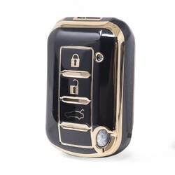 Coque Nano de haute qualité pour clé télécommande Mitsubishi 3 boutons couleur noire MSB-C11J