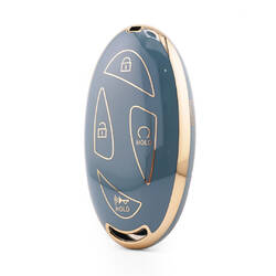 Нано Высококачественный Чехол Для Дистанционного Ключа Hyundai 5 Кнопок Серого Цвета HY-L11J5A