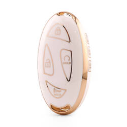 Нано Высококачественный Чехол Для Дистанционного Ключа Hyundai 7 Кнопок Белый Цвет HY-L11J7A