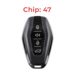 Jetour Original Smart Remote Key 3+1 Botões 433MHz 47 Chip Cor Preta