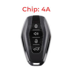 Jetour Original Smart Remote Key 3+1 Botões 433MHz 4A Chip Cor Preta