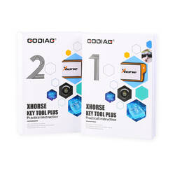 GODIAG Key Tool Plus Практическое руководство 1 и 2 Две книги для слесаря и инженера по техническому обслуживанию транспортных средств