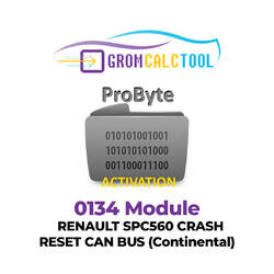 GromCalcTool 0134 Модуль Renault SPC560 Сброс аварии CAN BUS (Continental)