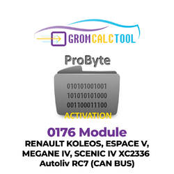 GromCalcTool 0176 Модуль RENAULT KOLEOS, ESPACE V, MEGANE IV, SCENIC IV XC2336 Autoliv RC7 (CAN BUS)