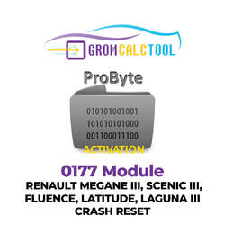 GromCalcTool 0177 Модуль RENAULT MEGANE III, SCENIC III, FLUENCE, LATITUDE, LAGUNA III СБРОС АВАРИИ