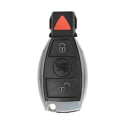 Mercedes BGA Chrome Remote Key Shell 2+1 Button
