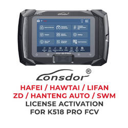 تفعيل ترخيص Lonsdor - HAFEI / HAWTAI / LIFAN/ZD / HANTENG AUTO / SWM لـ K518 Pro FCV