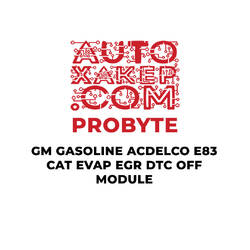 ProByte GM Benzinli ACDELCO E83 CAT EVAP EGR DTC KAPALI Modülü