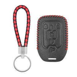 Кожаный чехол для GMC Chevrolet Smart Remote Key 3 + 1 кнопки GMC-B