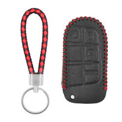 Jeep Akıllı Uzaktan Anahtar 3+1 Düğmeler JP-H İçin Deri Kılıf