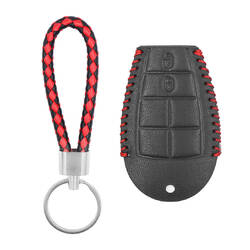 Jeep Akıllı Uzaktan Anahtar 2+1 Düğmeler JP-I İçin Deri Kılıf