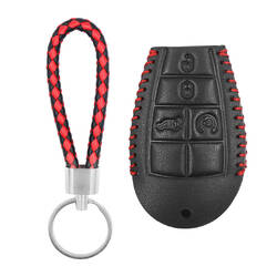 Jeep Akıllı Uzaktan Anahtar 4+1 Düğmeler JP-L İçin Deri Kılıf