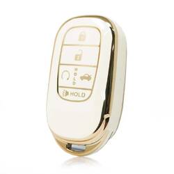 Nano High Quality Cover For Honda Smart Remote Key 5 Buttons White Color G11J5