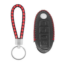 Кожаный чехол для Nissan Smart Remote Key 3 + 1 кнопки
