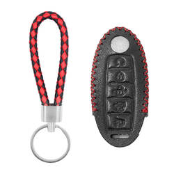 Кожаный чехол для Nissan Smart Remote Key 5 кнопок