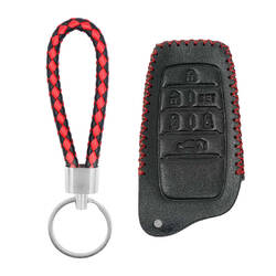 Кожаный чехол для Toyota Vellfire Alphard Smart Remote Key 6 кнопок