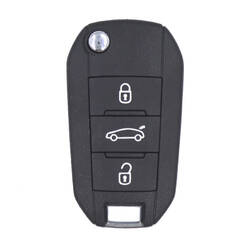 Chave remota Citroen Flip com 3 botões, transponder AES de 433 MHz