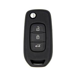 Guscio chiave telecomando REN Dacia Flip 3 pulsanti colore bianco lama HU136
