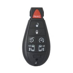 Jeep Dodge Chrysler Fobik Chiave remota 6 + 1 pulsanti 433 MHz HITAG 2 - ID46 - PCF7941 Transponder
