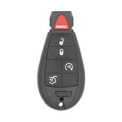 Chrysler Jeep Dodge Fobik Telecomando 4 + 1 Pulsanti con Bagagliaio SUV e Avviamento 433MHz HITAG 2 - ID46 -PCF7941 ID FCC: M3N5WY783X - IYZ-C01C