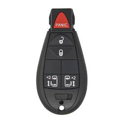 Jeep Dodge Chrysler Fobik Chiave remota 4+1 pulsanti Sportelli laterali Tipo pulsante HITAG 2 - ID46 -PCF7941 433 MHz ID FCC: IYZ-C01C