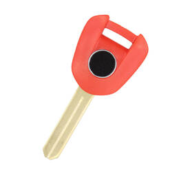 Coque de clé à transpondeur pour moto Honda, couleur rouge, type 1