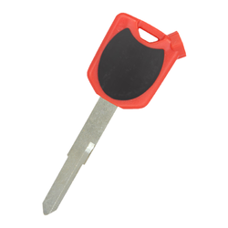 Coque de clé à transpondeur pour moto Honda, couleur rouge, type 5