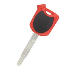 Coque de clé à transpondeur pour moto Honda, couleur rouge, type 7