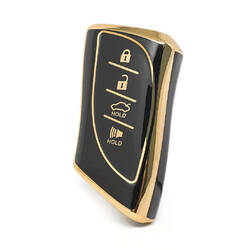 Нано-крышка высокого качества для новых кнопок Lexus Remote Key 3+1 черного цвета