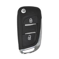 Citroen Flip Remote Key Shell 2 botões sem suporte de bateria