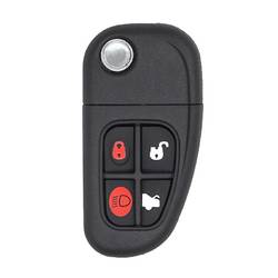 Jaguar Flip Remote Key Shell 4 Buttons with Head