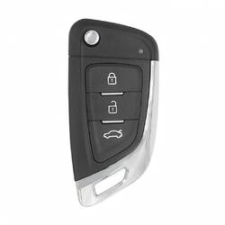 Xhorse VVDI Ferramenta Chave VVDI2 Fio Flip Chave Remota 3 Botões Estilo Faca XKKF03EN