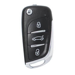 Xhorse VVDI Key Tool VVDI2 Откидной дистанционный ключ с 3 кнопками Peugeot/Citroen Style XEDS01EN
