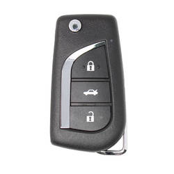 Ferramenta chave XHORSE VVDI VVDI2 Chave remota de fio universal 3 botões Toyota Style XKTO00EN