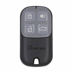 Xhorse Garage Remote Key Wire Universal 4 Botões Tipo XKXH00EN