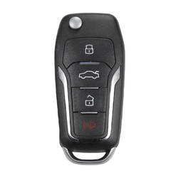 Xhorse VVDI Key Tool VVDI2 Flip Remote Key 3+1 أزرار Ford Style XEFO01EN