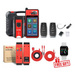 Autel Bundle MaxiIM KM100 Ferramenta de programação de chave + G-BOX 3 + cabo Toyota 8A + brinde Otofix Smart Key Watch