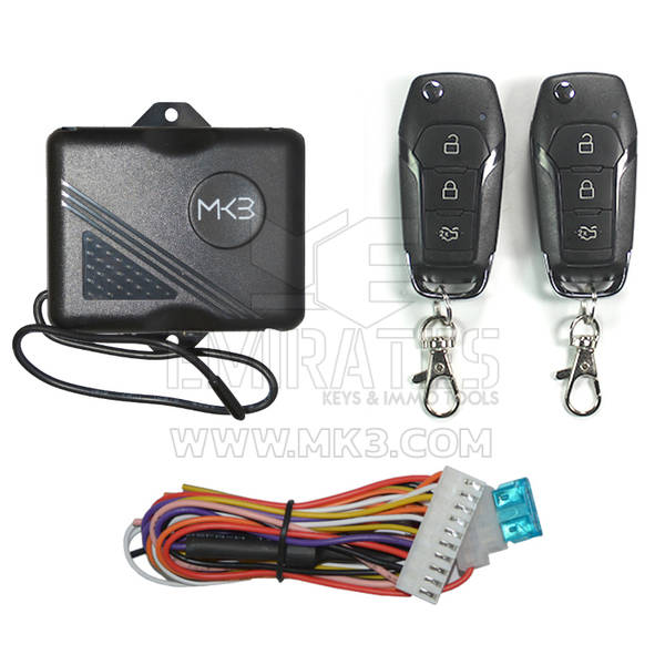 Sistema de entrada keyless flip de 3 botões modelo GR107 da Ford