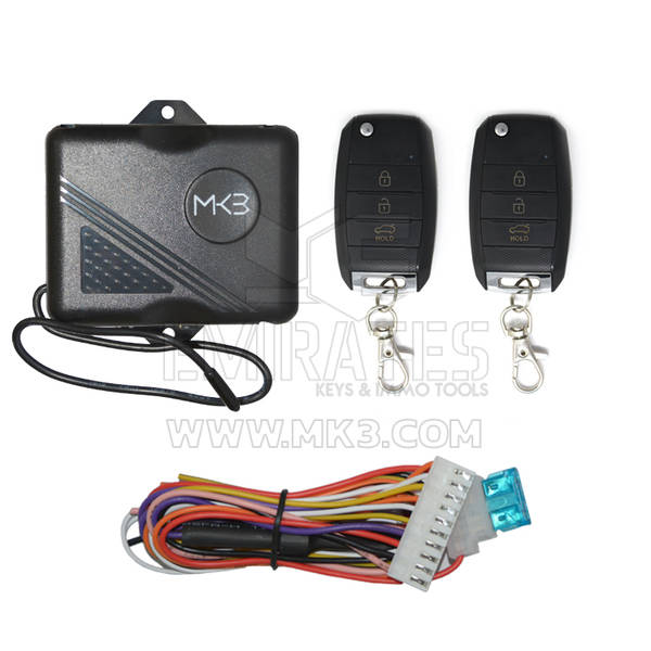 Sistema de entrada keyless flip de 3 botões modelo FK123 da  KIA