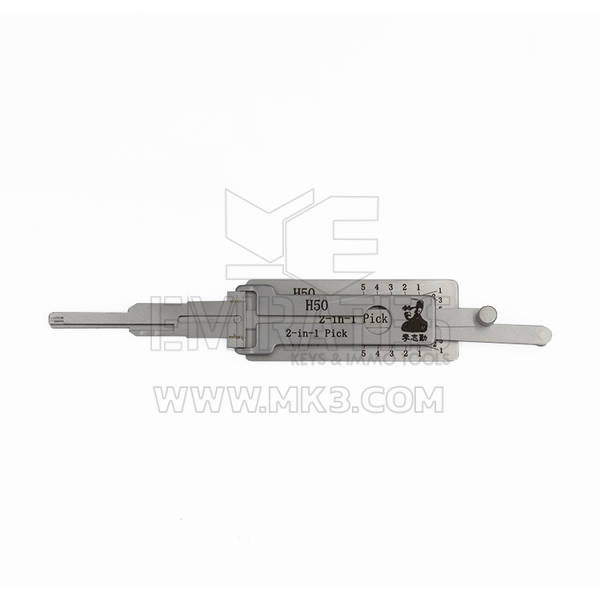 Herramienta decodificadora de selección original Lishi 2 en 1 FO14R / H50-AG para cerradura de puerta Ford de 1990 tipo antideslumbrante