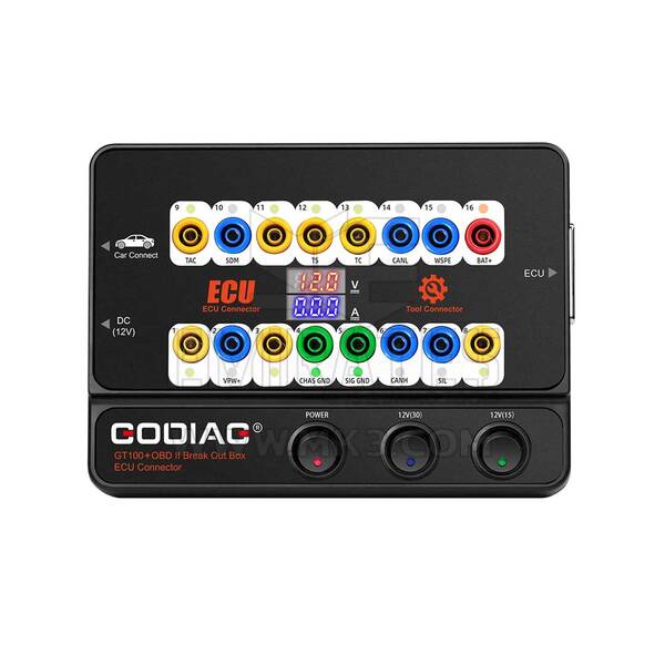 GODIAG GT100 + Nova Geração de Ferramentas Automáticas OBD II Break Out Box Conector ECU
