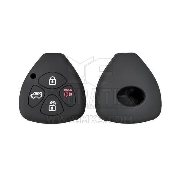 Coque en silicone pour clé à distance Toyota 2007-2011 4 boutons