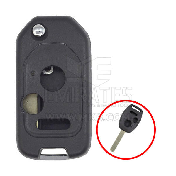 Coque de télécommande rabattable modifiée Honda, lame laser à 2 + 1 boutons