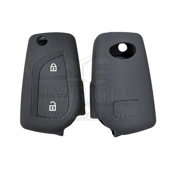 Coque en silicone pour clé à distance Toyota Flip 2 boutons