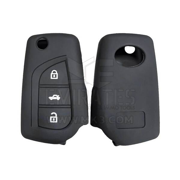 Toyota Flip Remote Key 3 Düğmeler İçin Silikon Kılıf