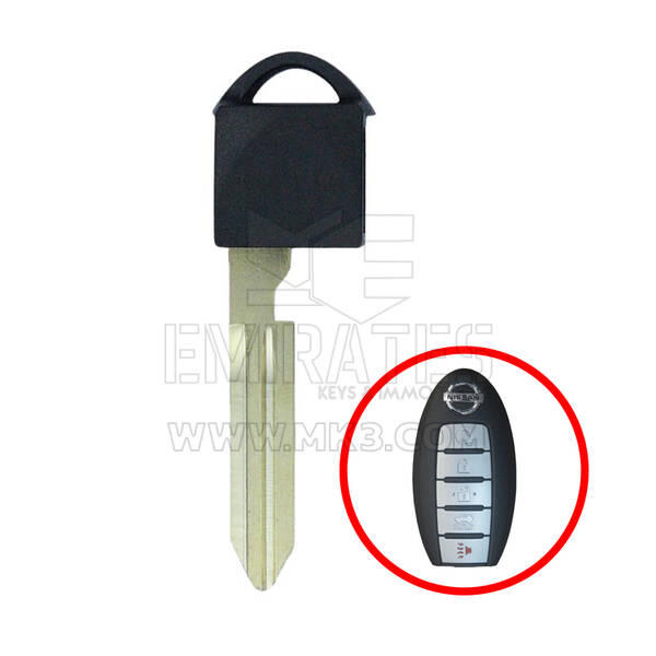 Lâmina da chave de emergência remota Nissan Smart Key