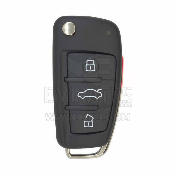 Оригинальный раскладной дистанционный ключ Audi Q7, 3+1 кнопки, 315 МГц, 4F0837220A